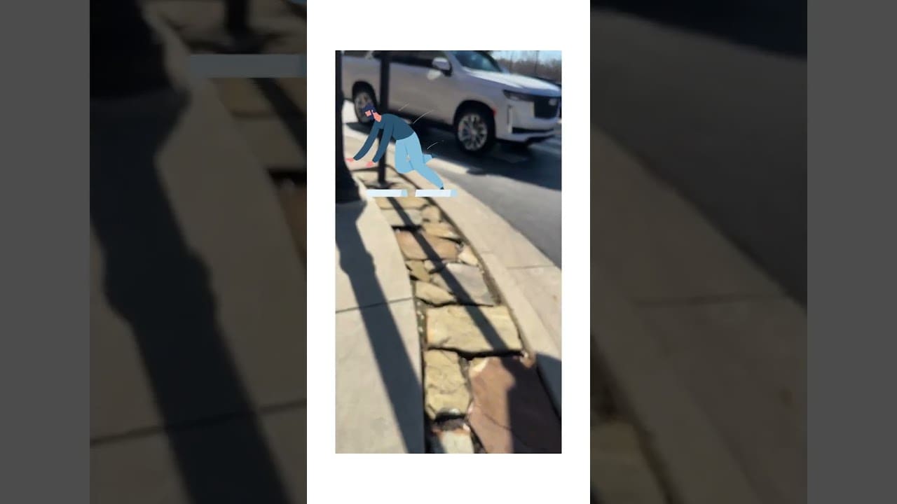 Stoned Sidewalk. How To Make A perfectly Good Sidewalk Less Safe.