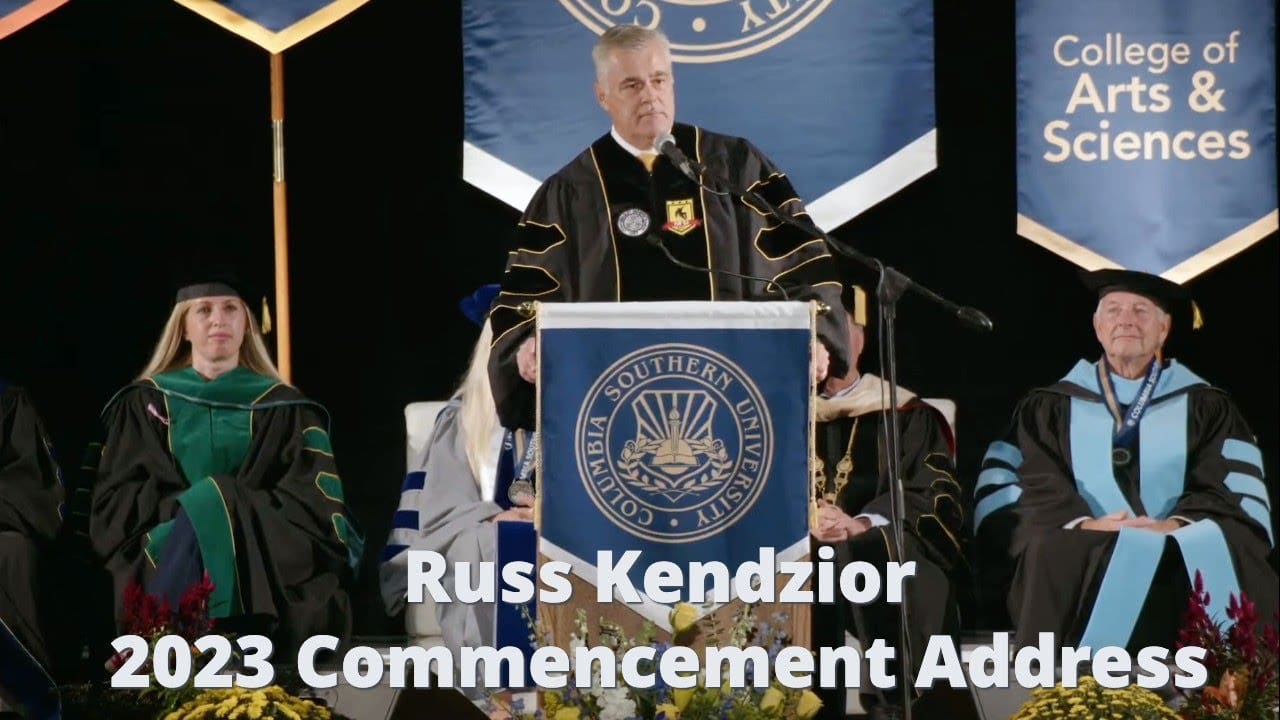 Russ Kendzior Delivers The 2023 Commencement Address at Columbia Southern University