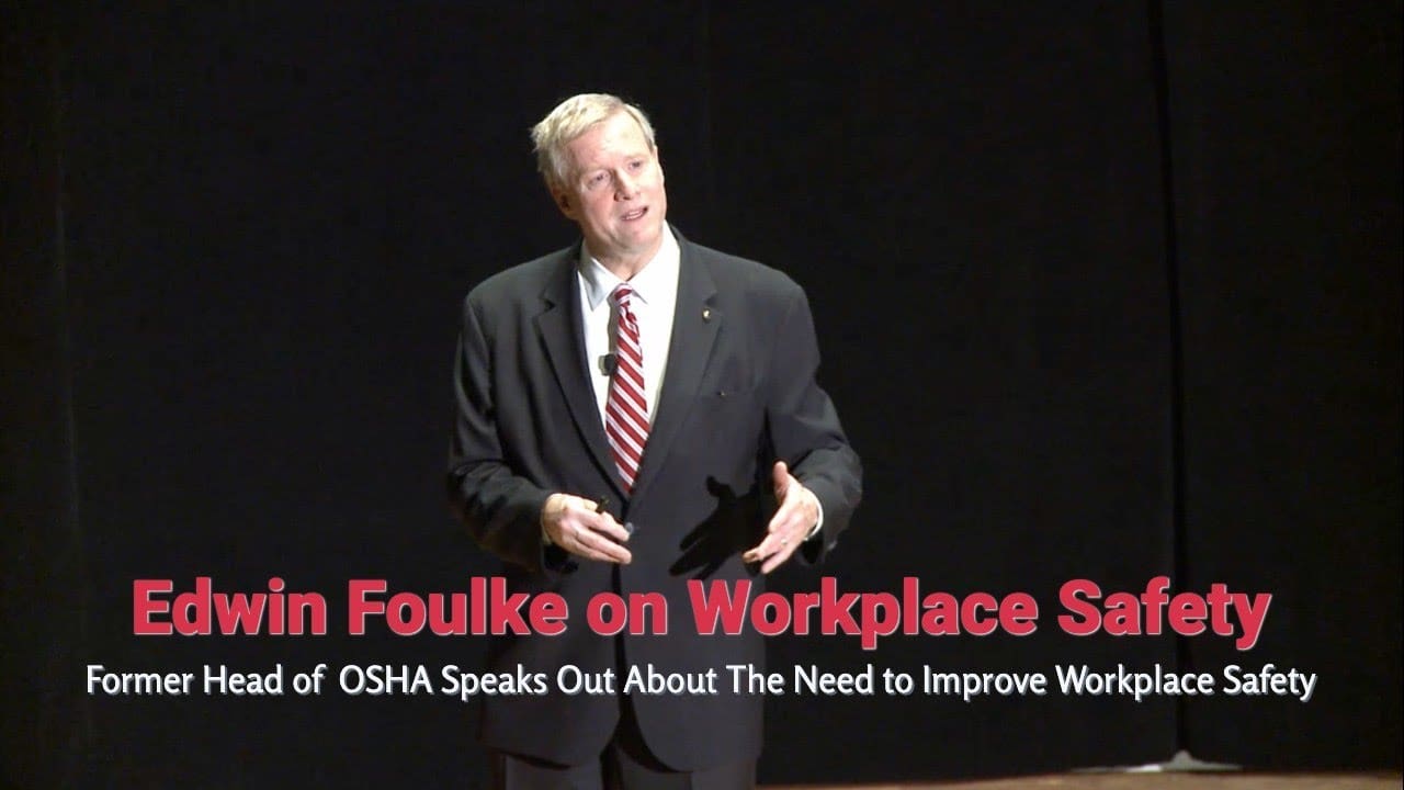 Former Head of OSHA Speaks Out About the Need To Improve Workplace Safety.